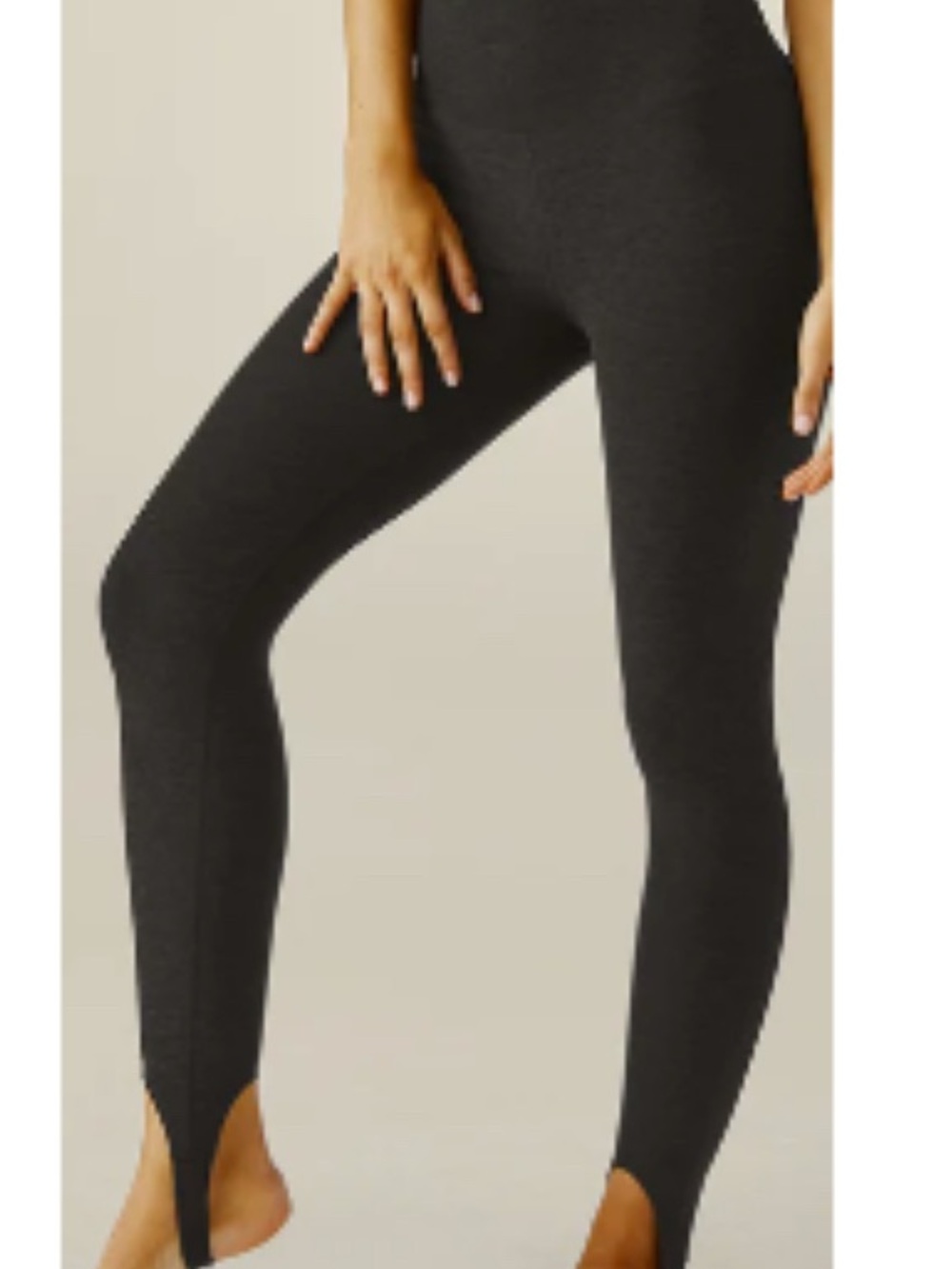 Beyond Yoga Charcoal Gray Stirrup Leggings